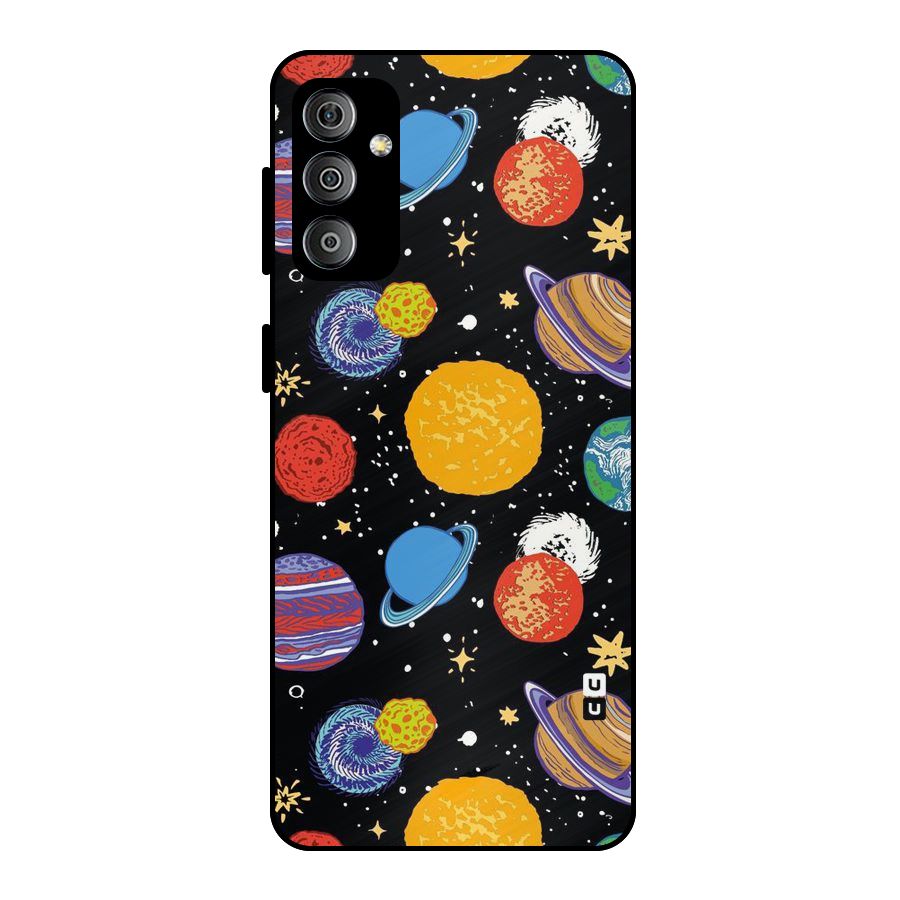Designer Planets Metal Back Case for Galaxy F23