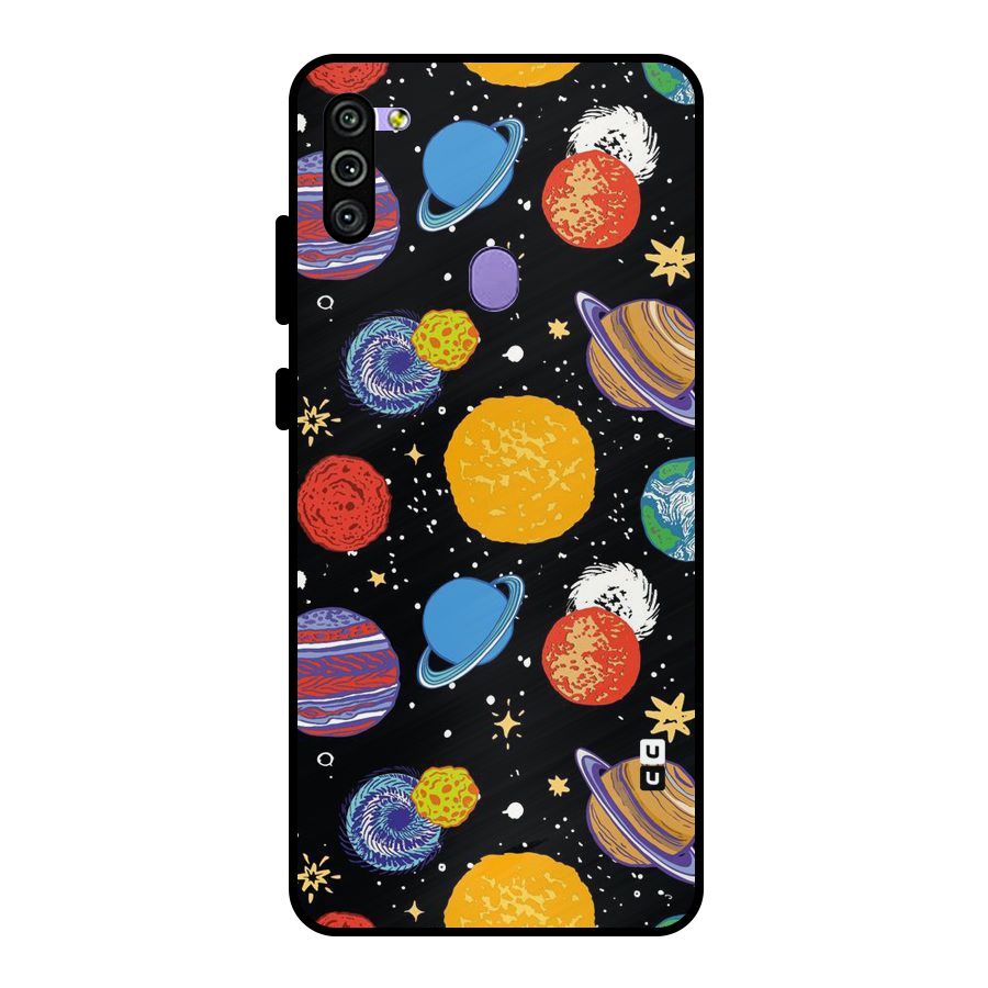 Designer Planets Metal Back Case for Galaxy M11