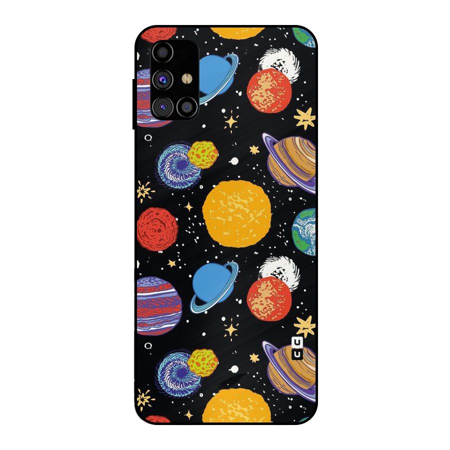 Designer Planets Metal Back Case for Galaxy M31s