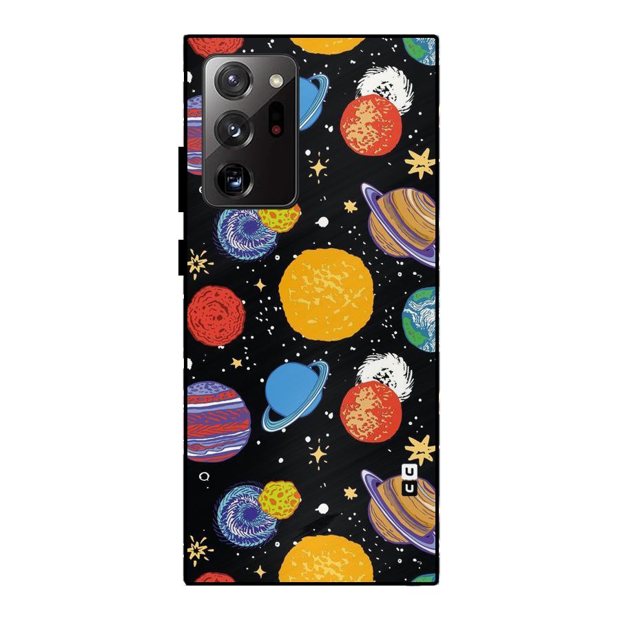 Designer Planets Metal Back Case for Galaxy Note 20 Ultra
