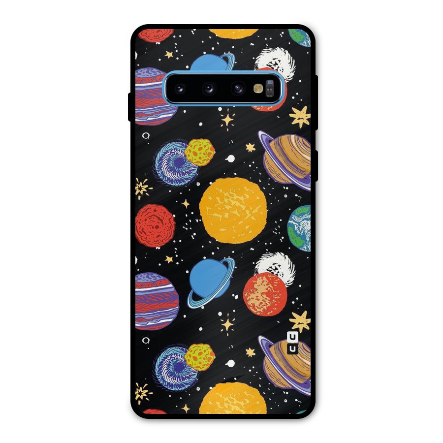 Designer Planets Metal Back Case for Galaxy S10