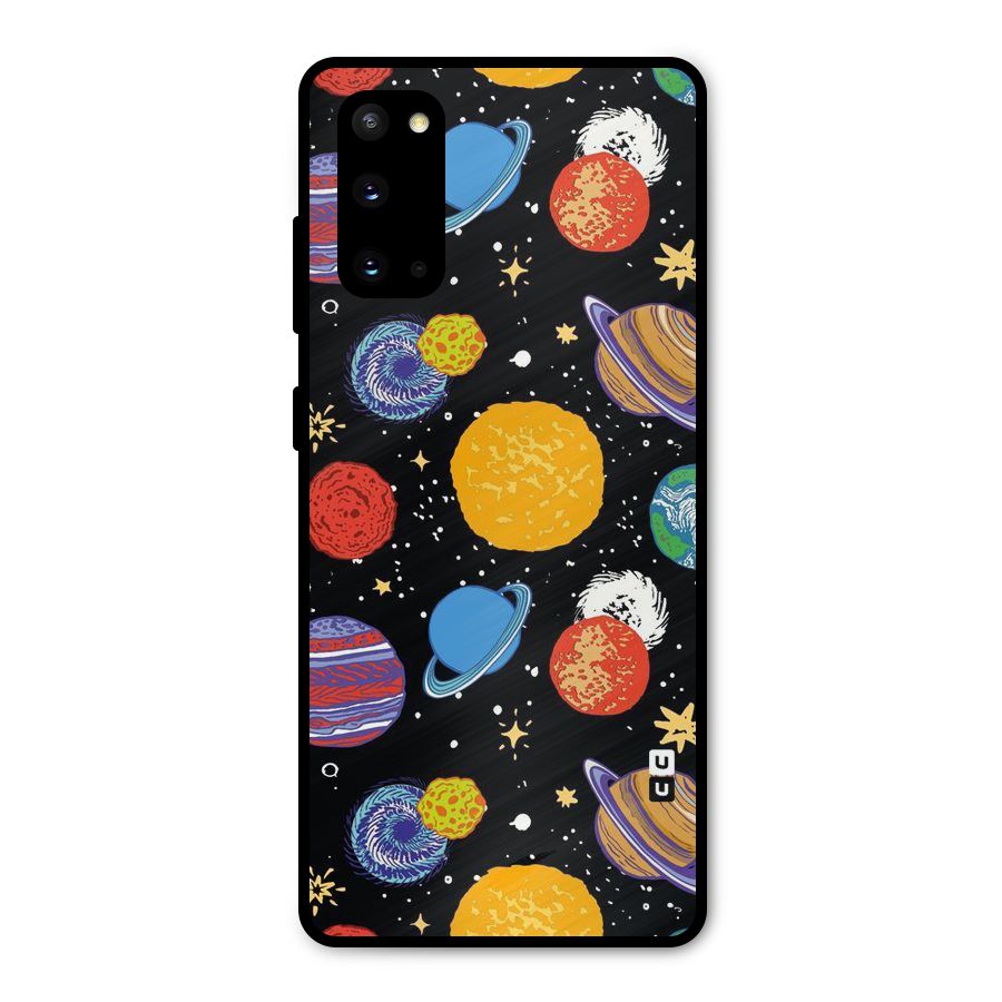 Designer Planets Metal Back Case for Galaxy S20