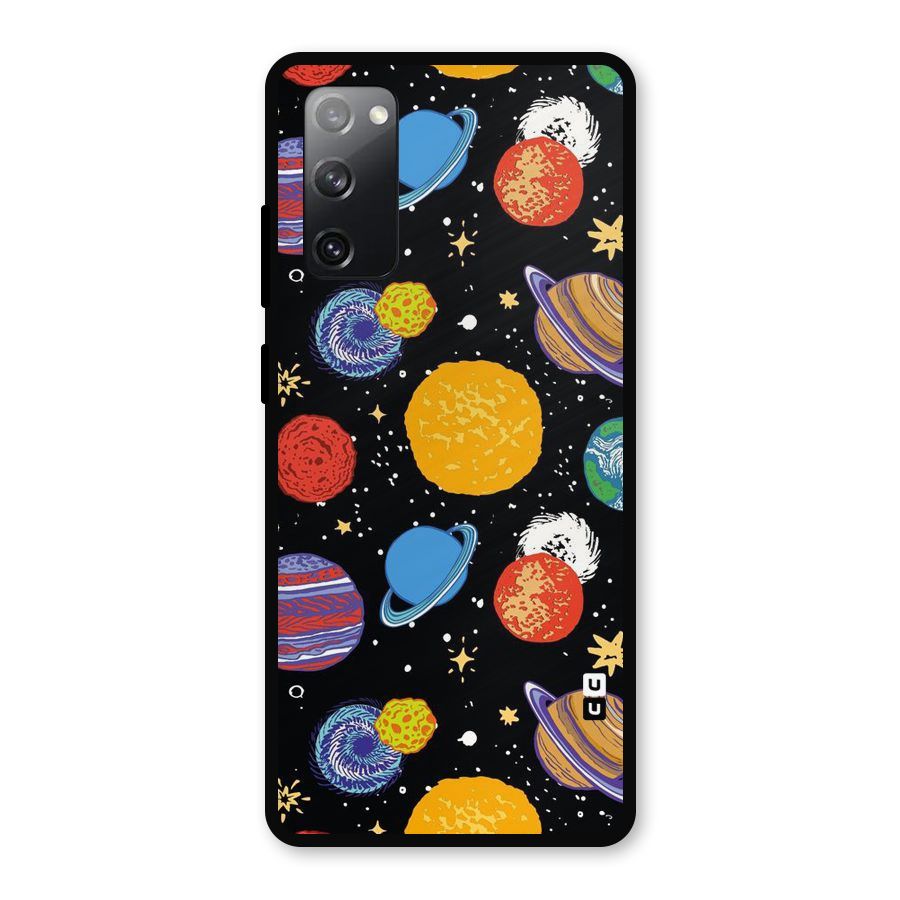 Designer Planets Metal Back Case for Galaxy S20 FE