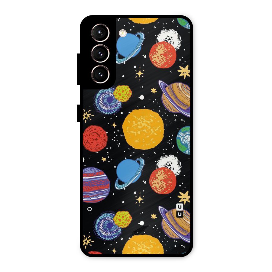 Designer Planets Metal Back Case for Galaxy S21 5G