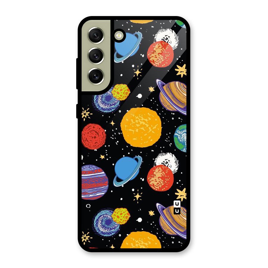 Designer Planets Metal Back Case for Galaxy S21 FE 5G (2023)
