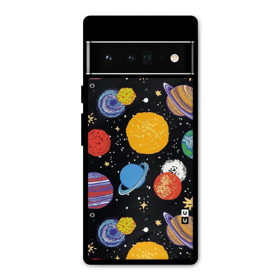 Designer Planets Metal Back Case for Google Pixel 6 Pro