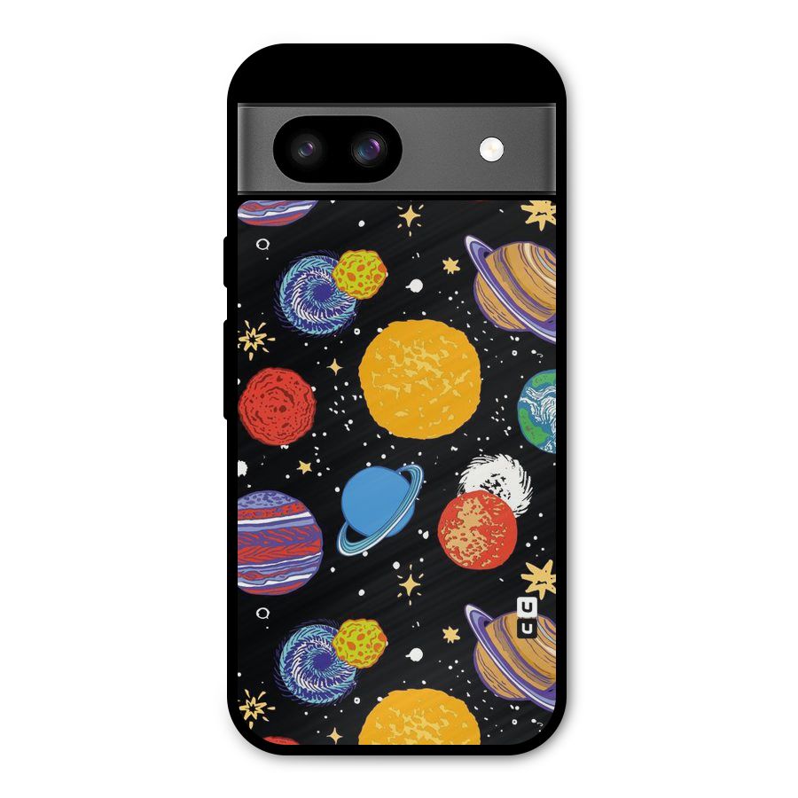 Designer Planets Metal Back Case for Google Pixel 8a