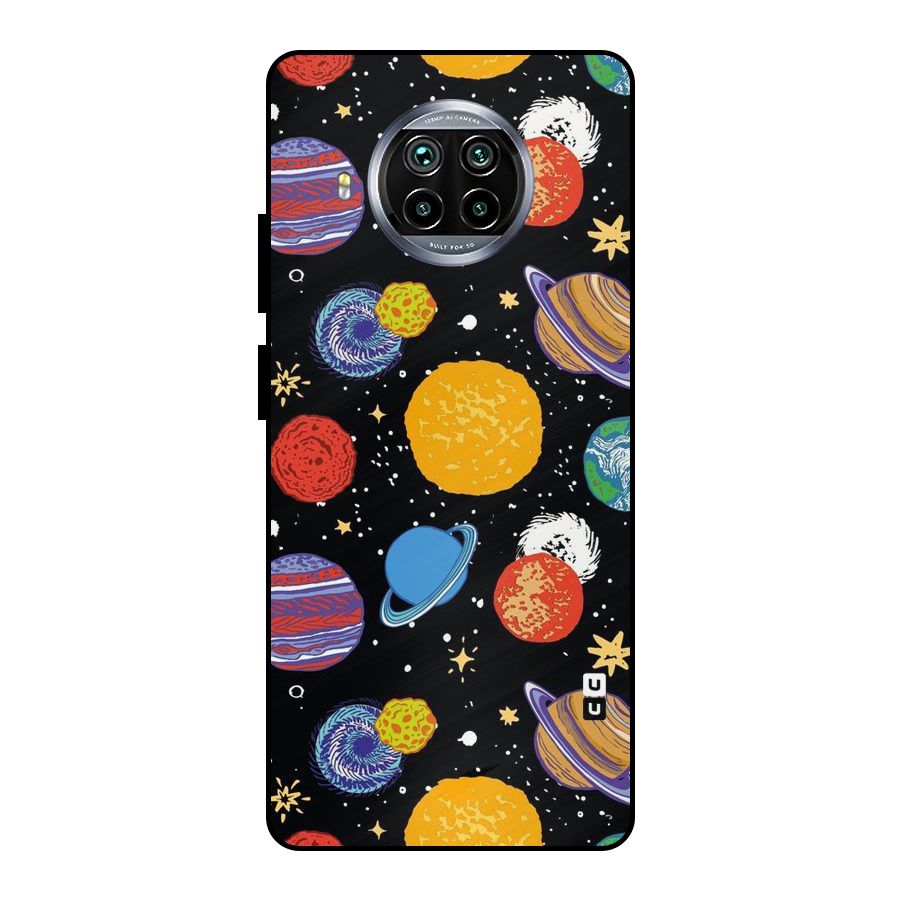 Designer Planets Metal Back Case for Mi 10i