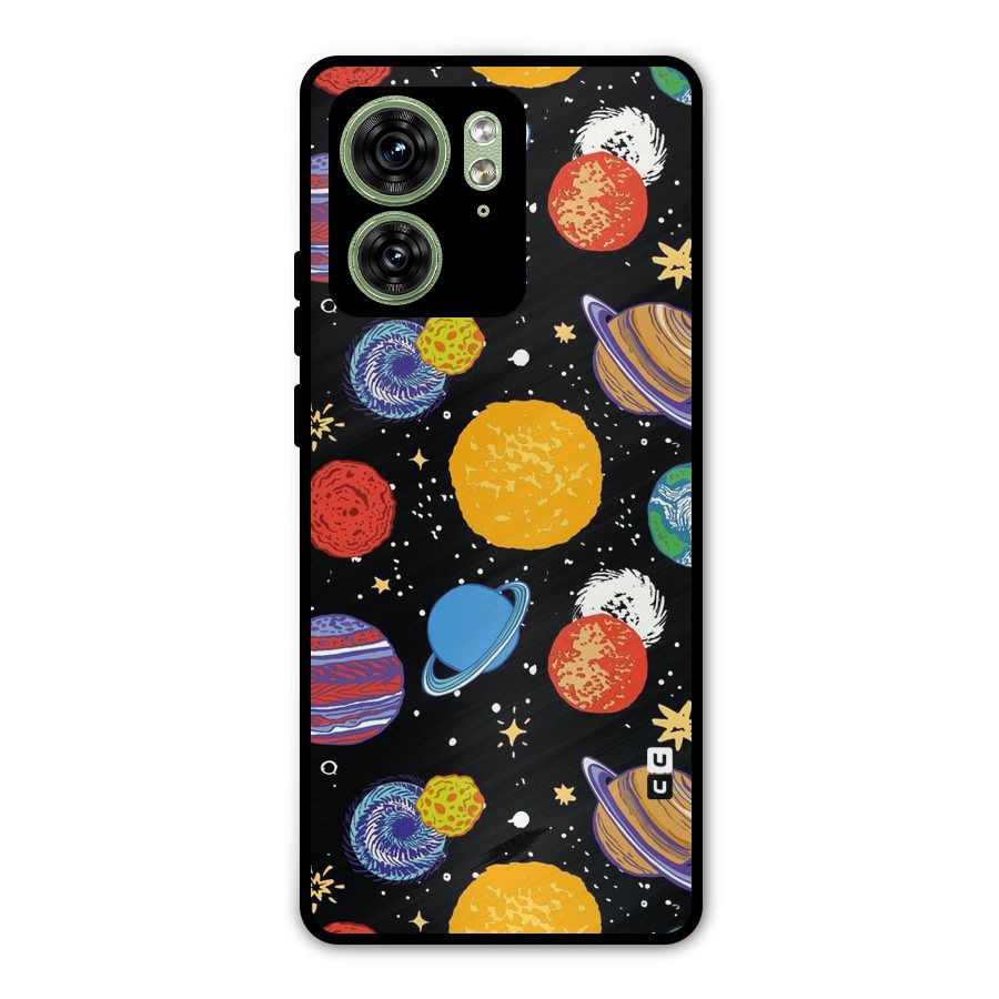 Designer Planets Metal Back Case for Motorola Edge 40 5G