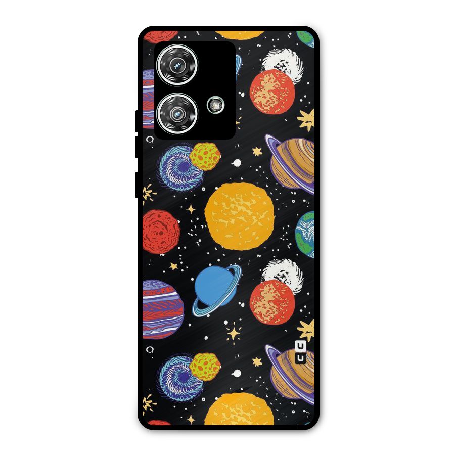 Designer Planets Metal Back Case for Motorola Edge 40 Neo