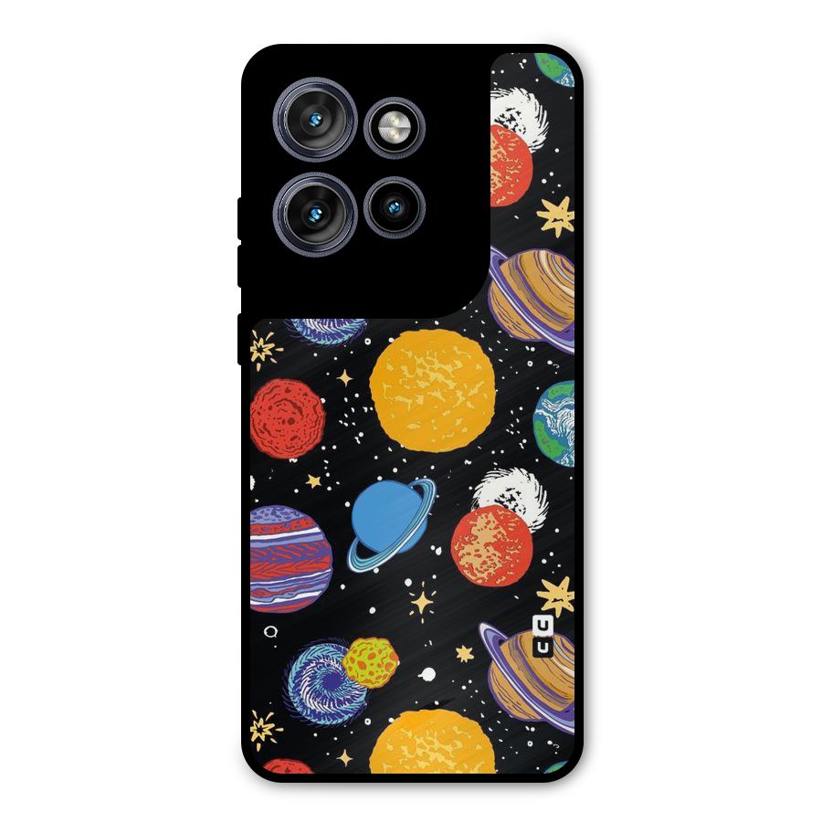 Designer Planets Metal Back Case for Motorola Edge 50 Neo