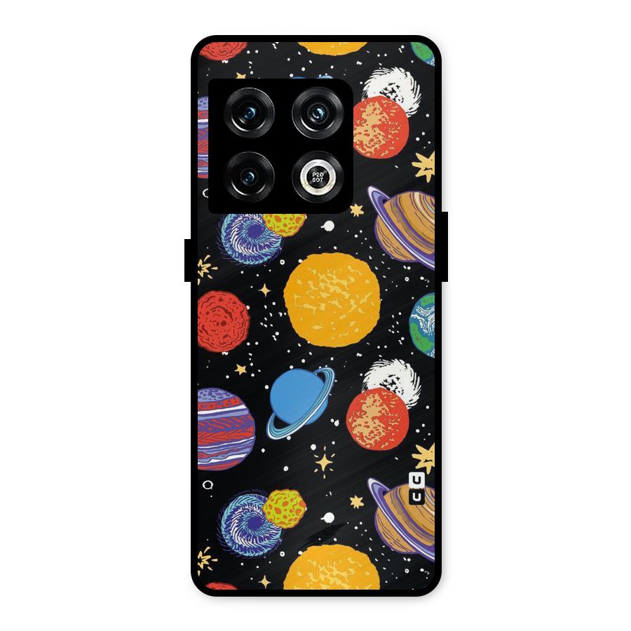 Designer Planets Metal Back Case for OnePlus 10 Pro 5G