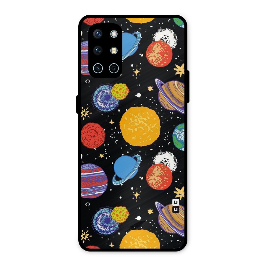 Designer Planets Metal Back Case for OnePlus 9R