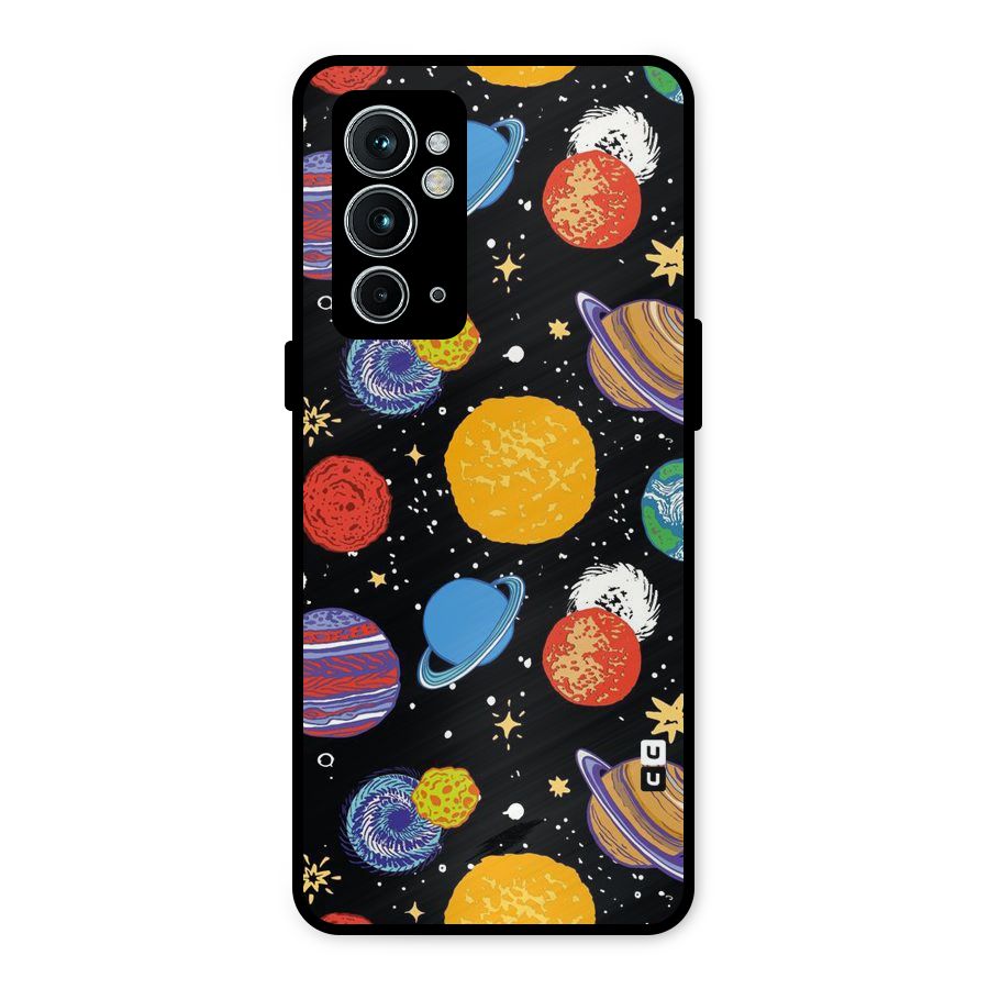 Designer Planets Metal Back Case for OnePlus 9RT 5G