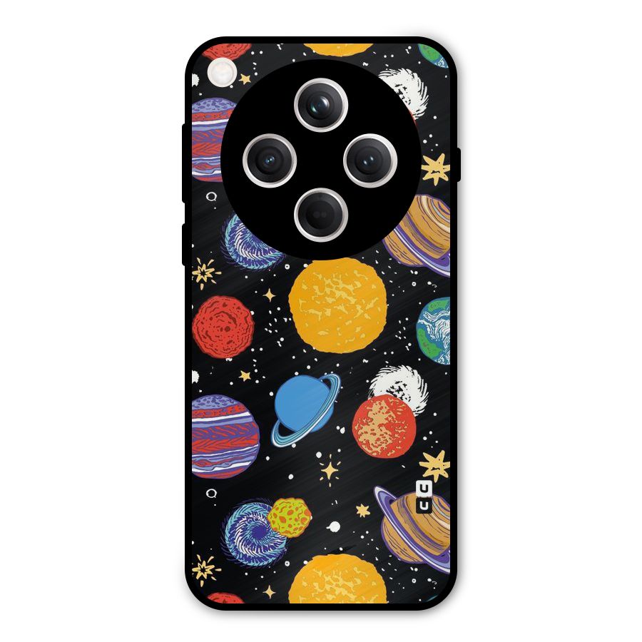 Designer Planets Metal Back Case for Oppo Find X8