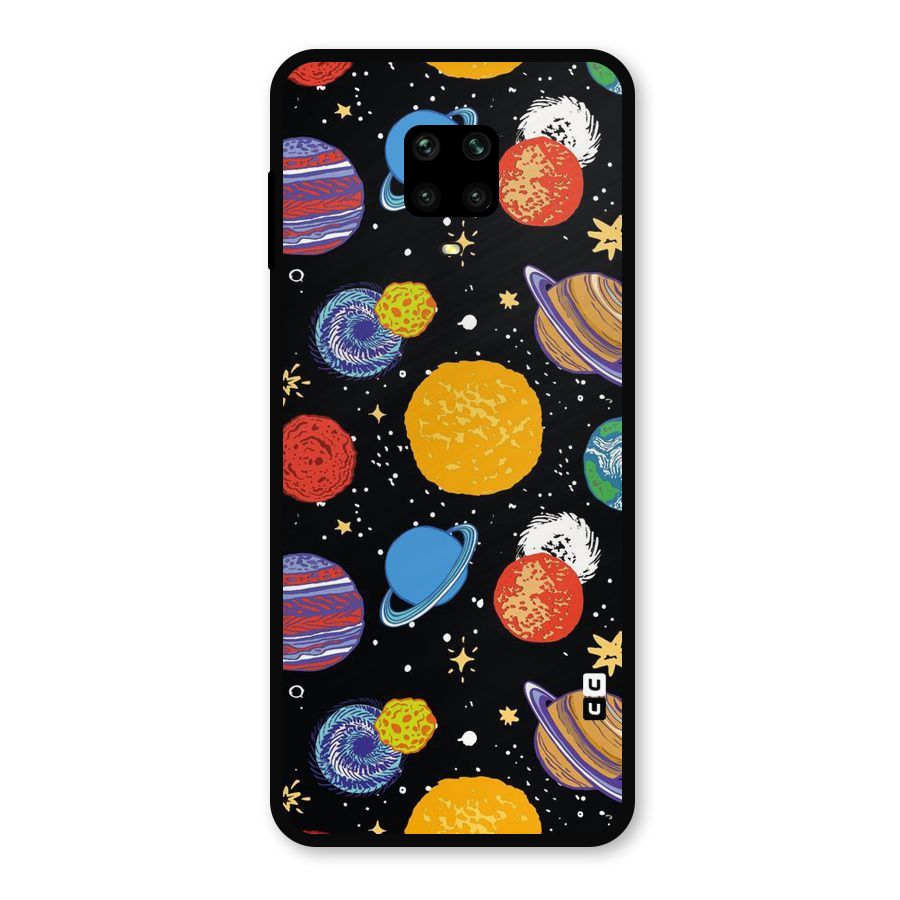 Designer Planets Metal Back Case for Poco M2