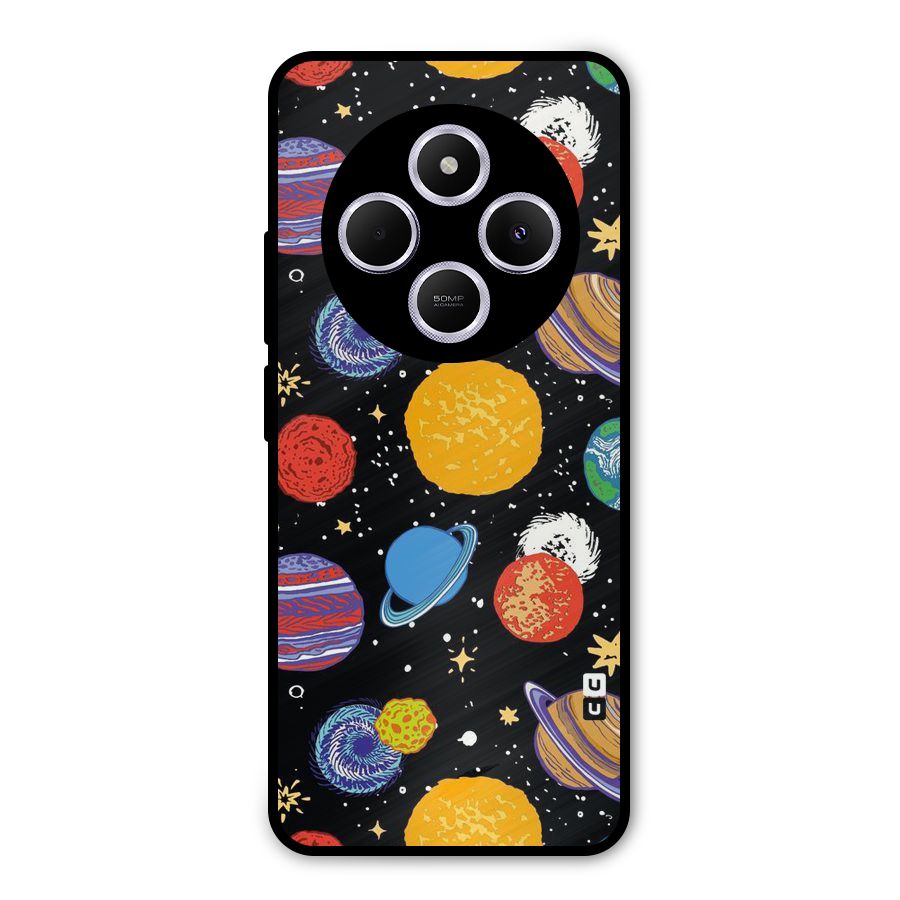 Designer Planets Metal Back Case for Poco M7