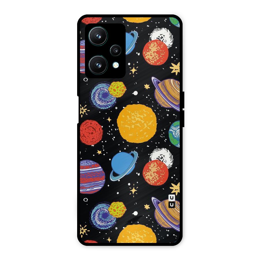 Designer Planets Metal Back Case for Realme 9 Pro 5G