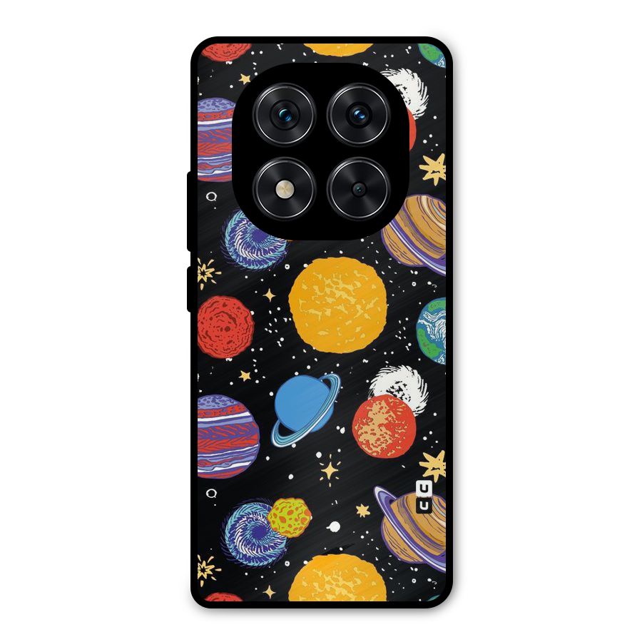 Designer Planets Metal Back Case for Redmi Note 14 Pro 5G