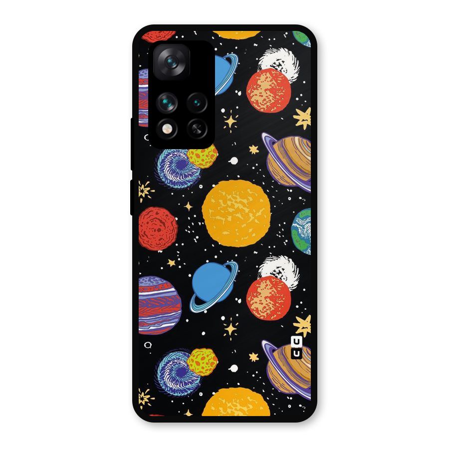 Designer Planets Metal Back Case for Xiaomi 11i Hypercharge 5G
