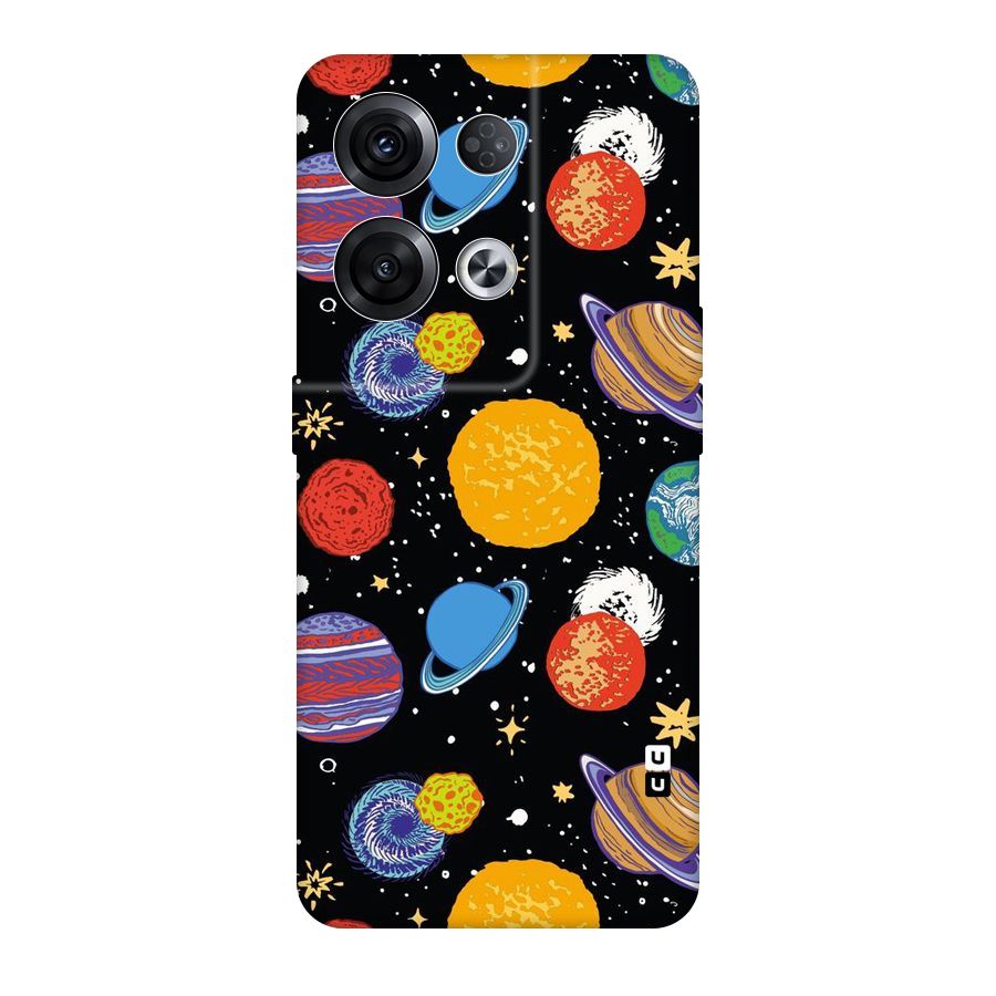 Designer Planets Original Polycarbonate Back Case for Oppo Reno8 Pro 5G
