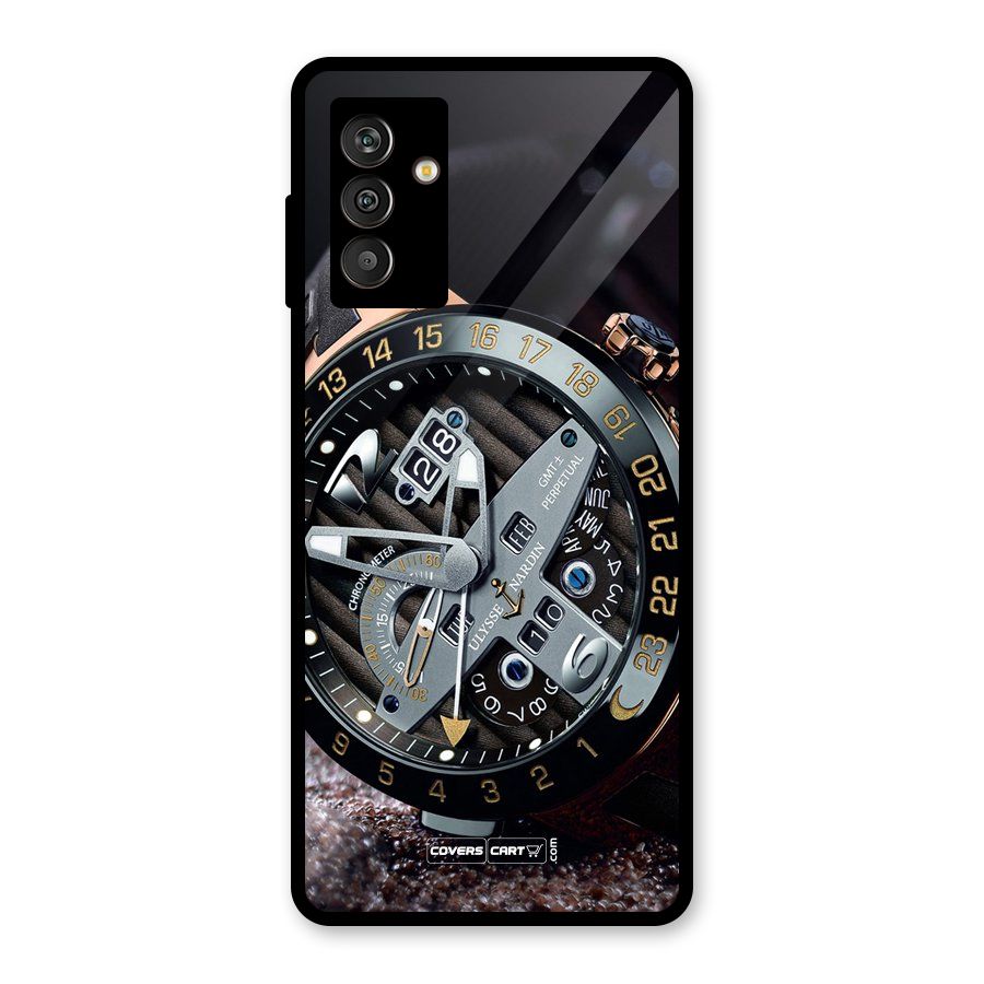 Designer Stylish Watch Glass Back Case for Galaxy M13