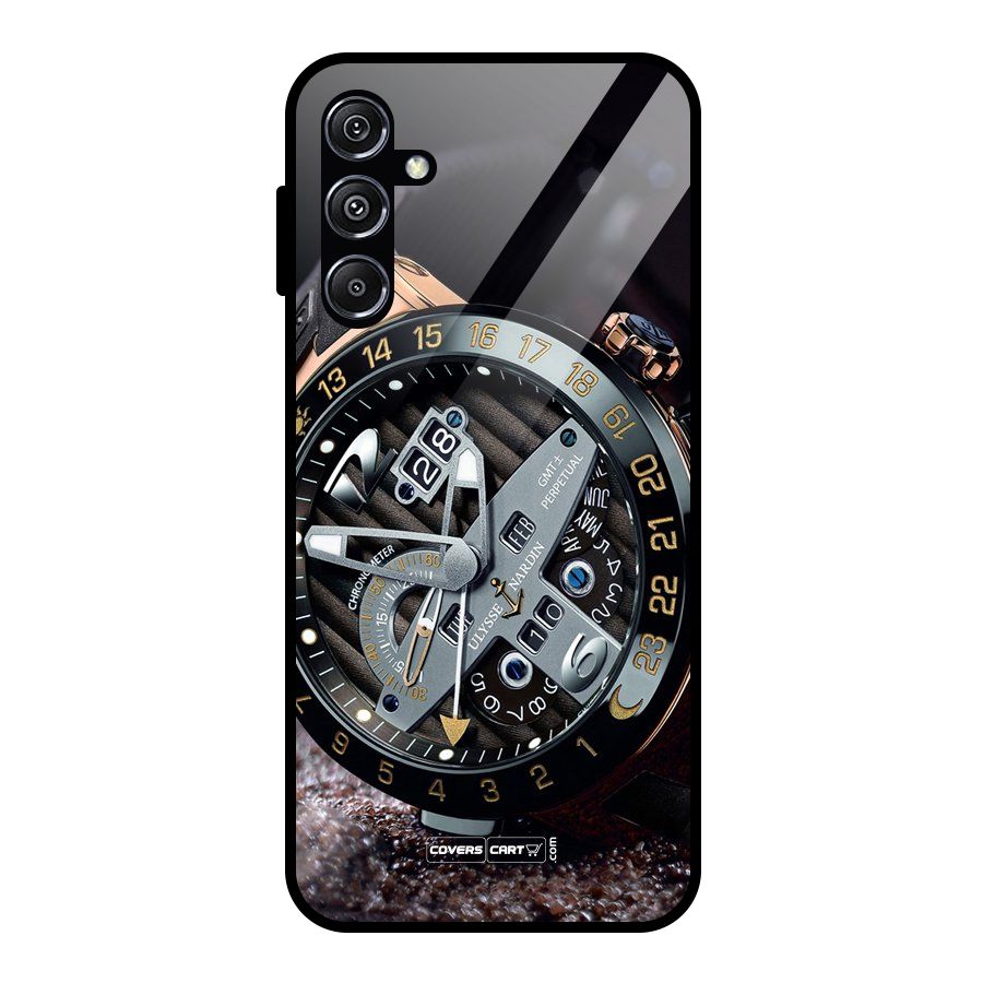 Designer Stylish Watch Glass Back Case for Galaxy M34 5G