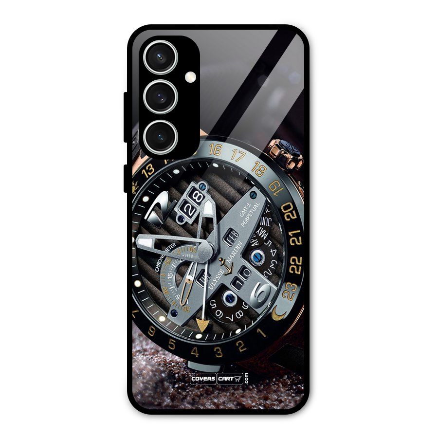 Designer Stylish Watch Glass Back Case for Galaxy S23 FE