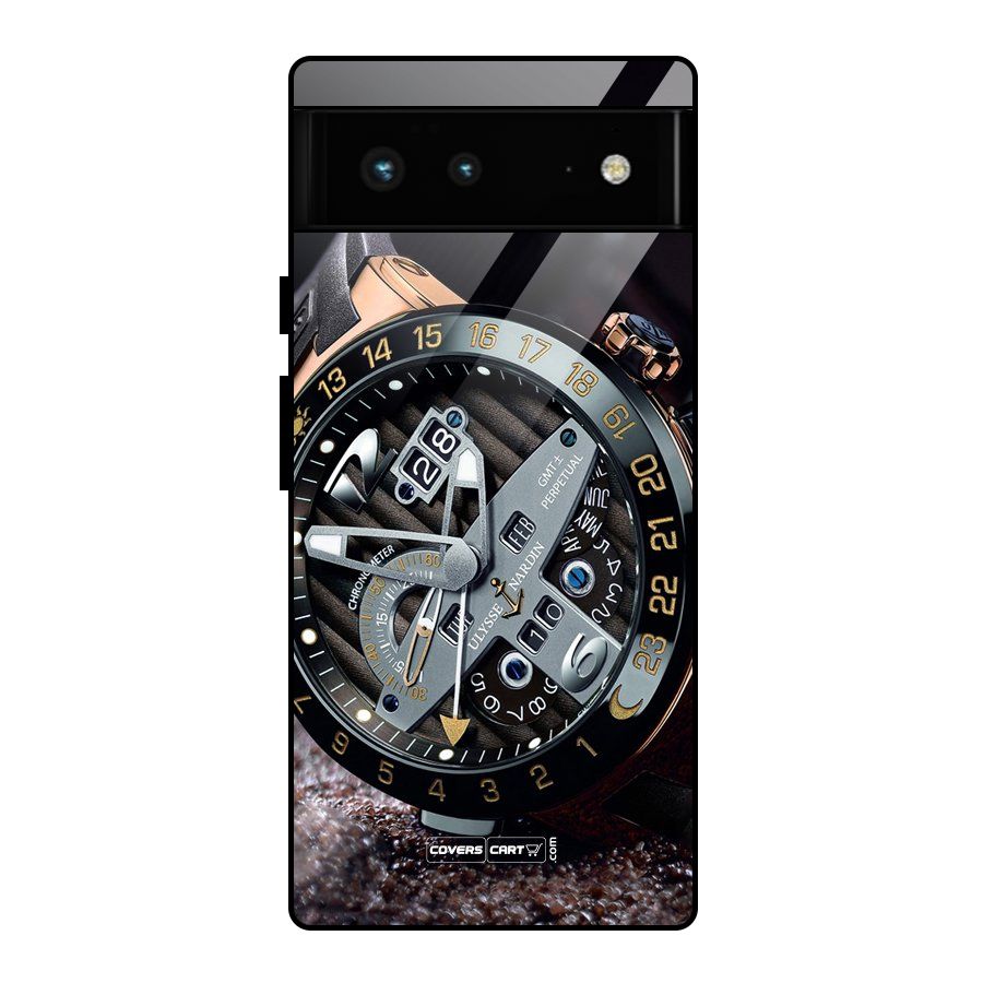 Designer Stylish Watch Glass Back Case for Google Pixel 6