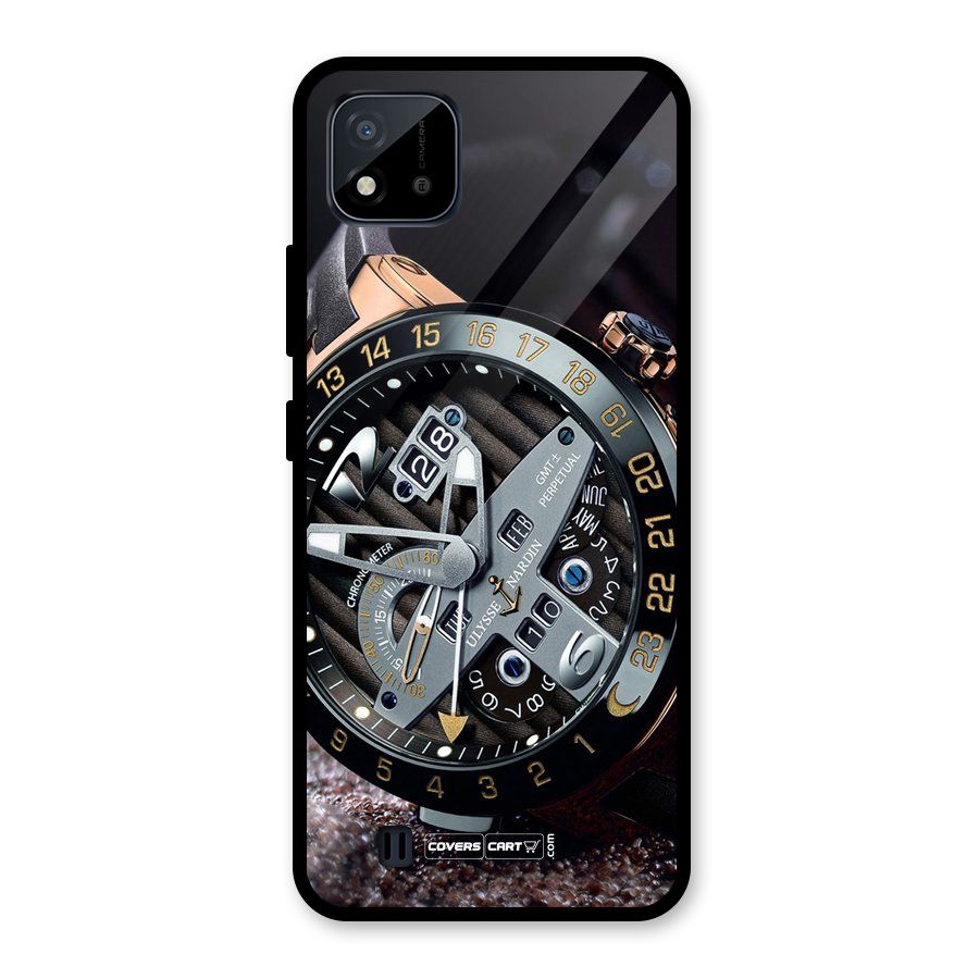 Designer Stylish Watch Glass Back Case for Realme C11 2021