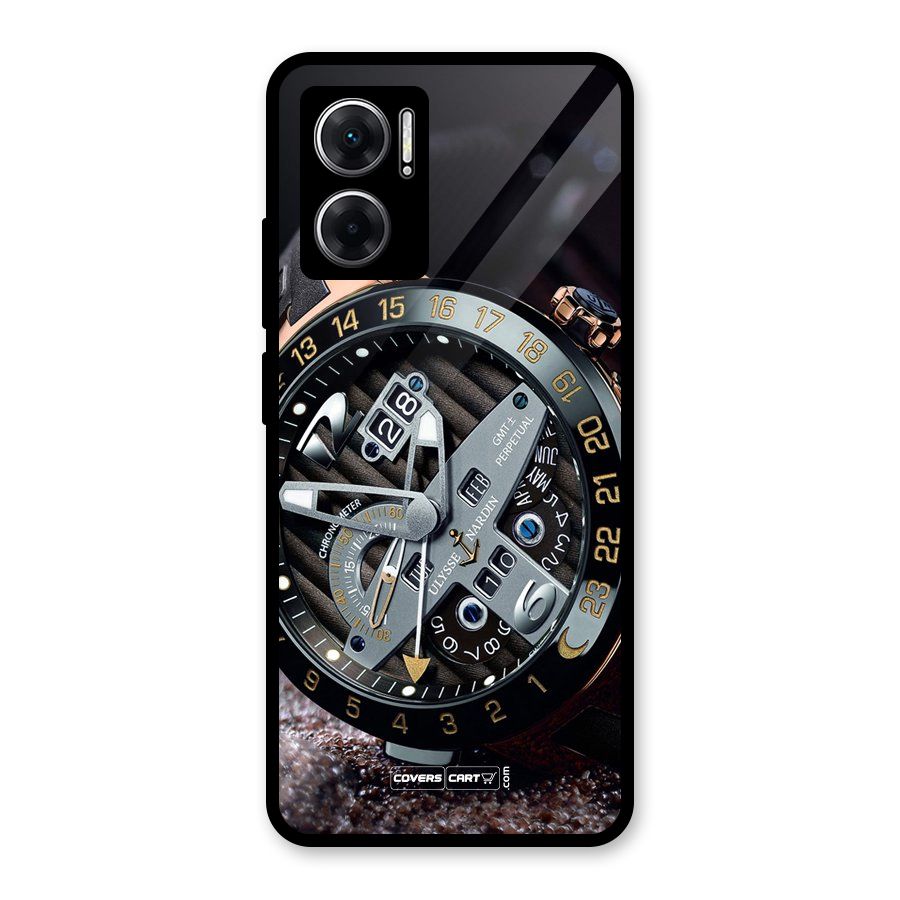 Designer Stylish Watch Glass Back Case for Redmi 11 Prime 5G