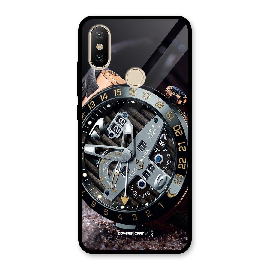 Designer Stylish Watch Glass Back Case for Redmi A2