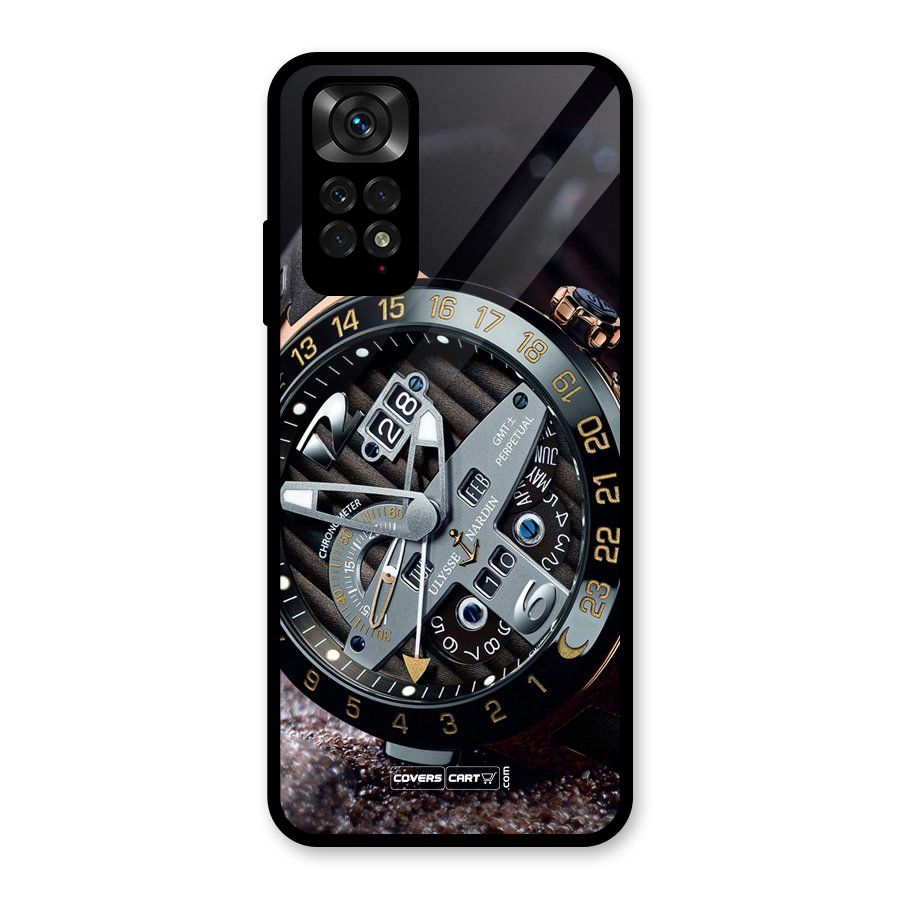 Designer Stylish Watch Glass Back Case for Redmi Note 11S