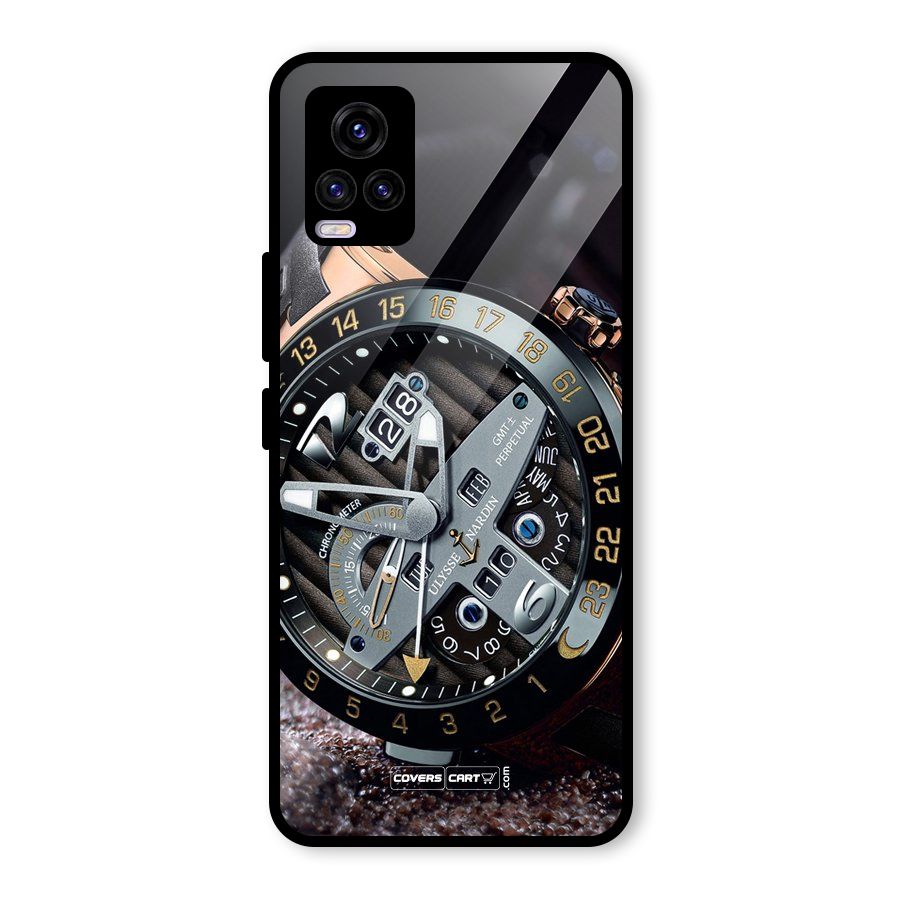 Designer Stylish Watch Glass Back Case for Vivo V20 2021