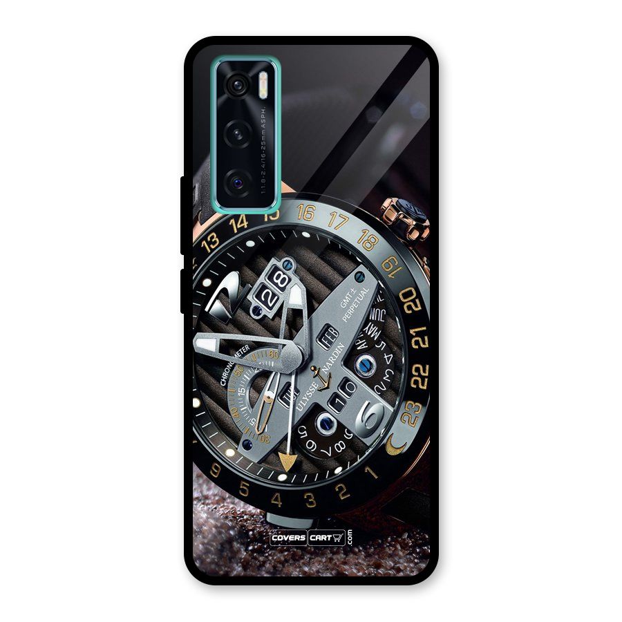 Designer Stylish Watch Glass Back Case for Vivo V20 SE