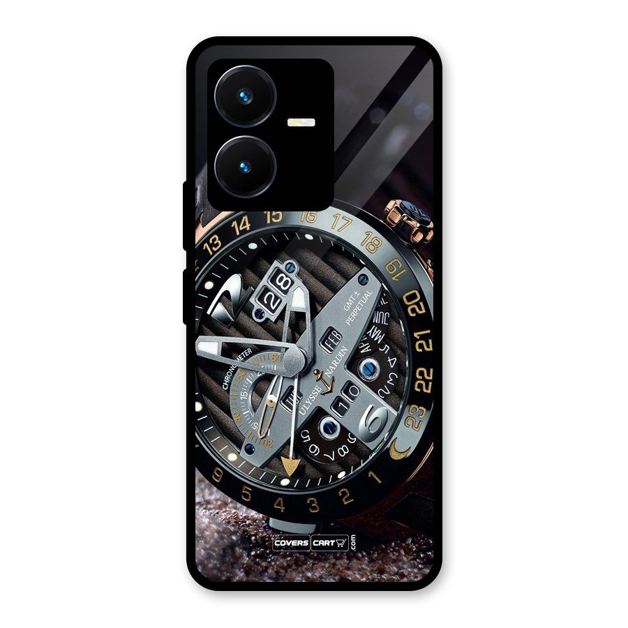 Designer Stylish Watch Glass Back Case for Vivo Y22s