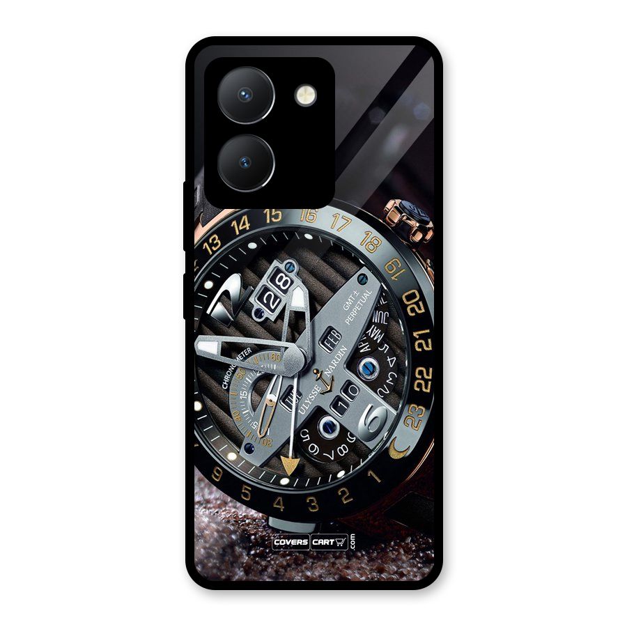Designer Stylish Watch Glass Back Case for Vivo Y36