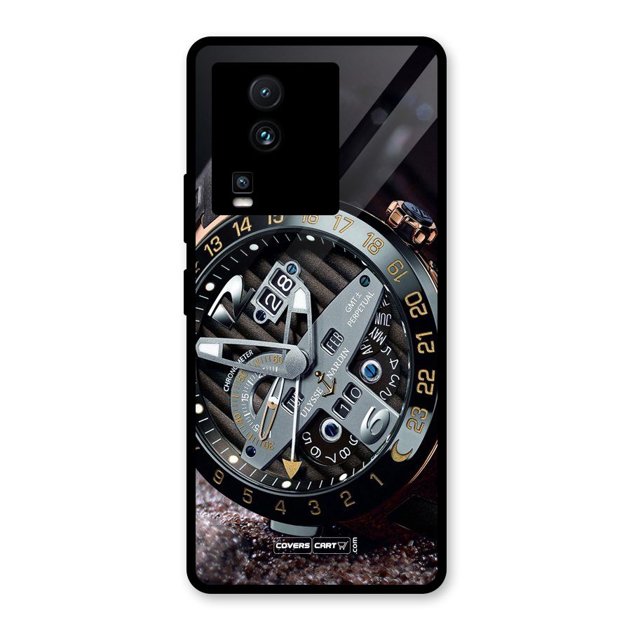 Designer Stylish Watch Glass Back Case for Vivo iQOO Neo 7 Pro