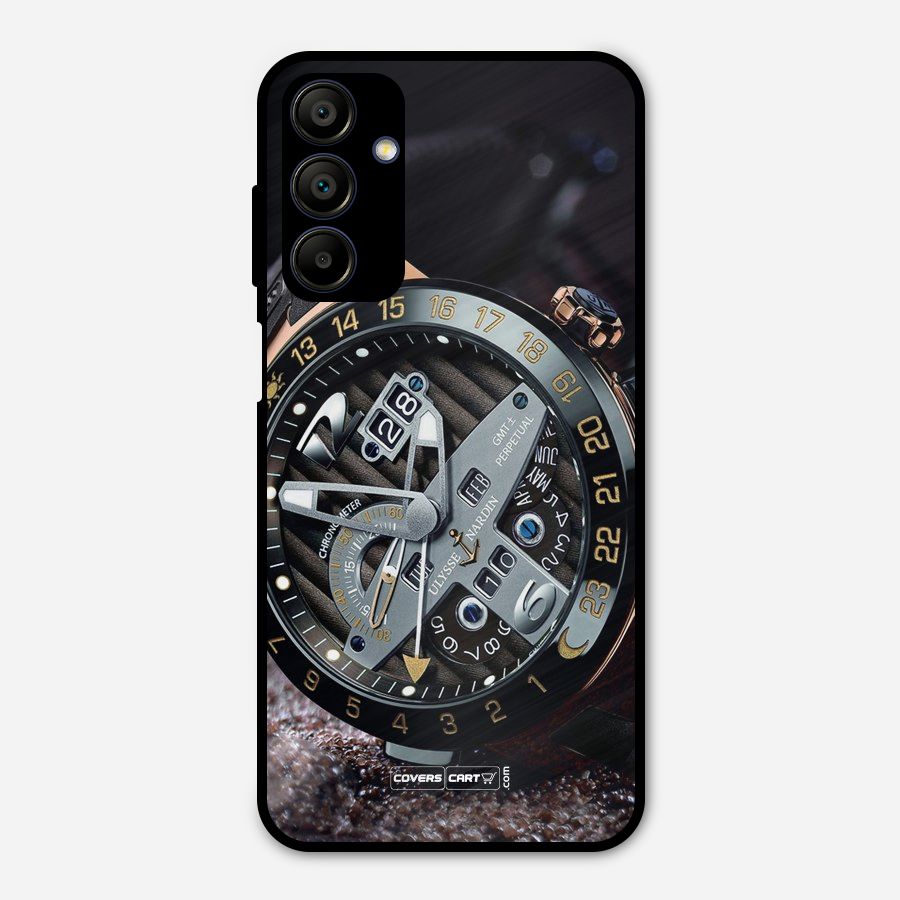 Designer Stylish Watch Metal Back Case for Galaxy A15 5G
