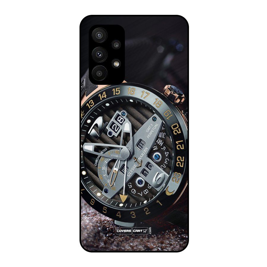 Designer Stylish Watch Metal Back Case for Galaxy A23