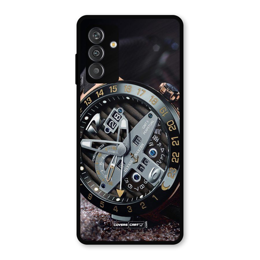 Designer Stylish Watch Metal Back Case for Galaxy F13