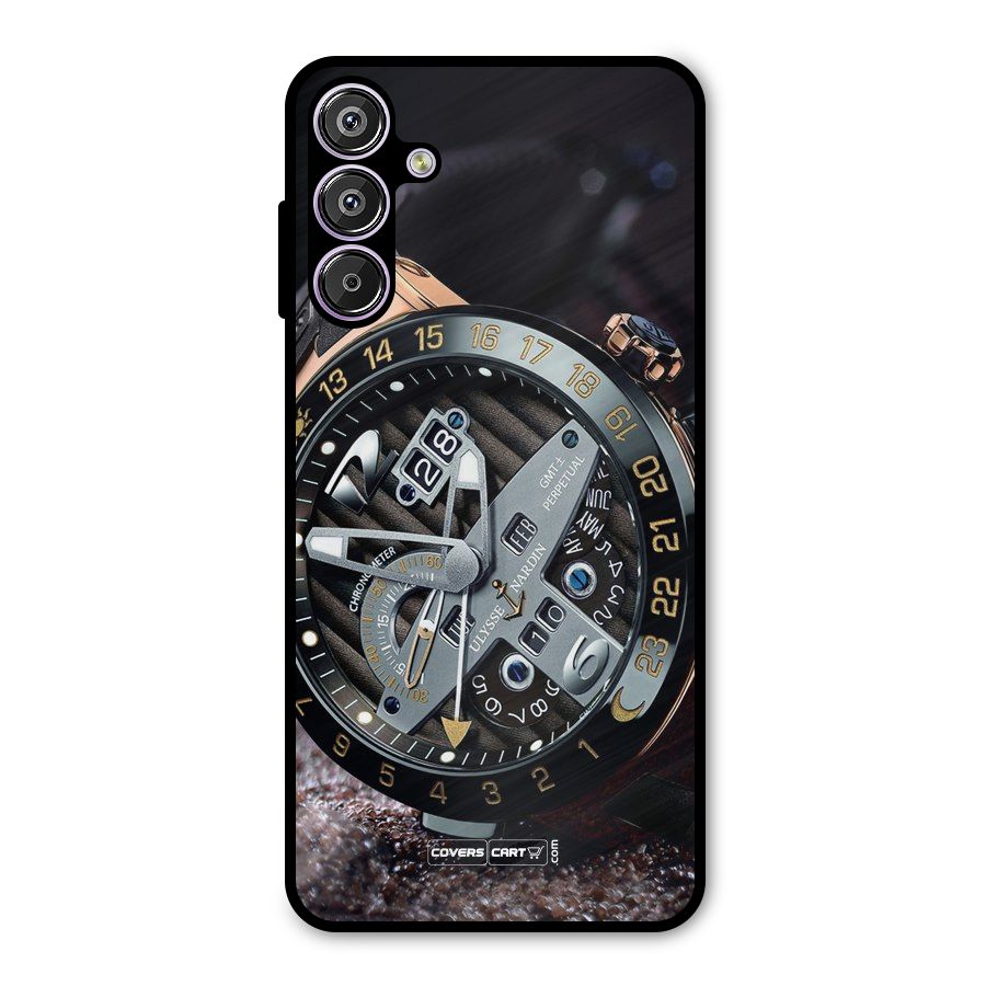 Designer Stylish Watch Metal Back Case for Galaxy M15