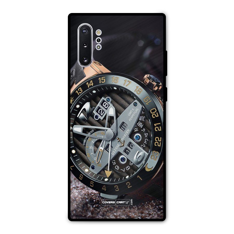 Designer Stylish Watch Metal Back Case for Galaxy Note 10 Plus
