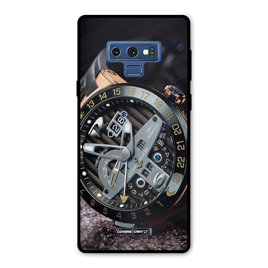 Designer Stylish Watch Metal Back Case for Galaxy Note 9