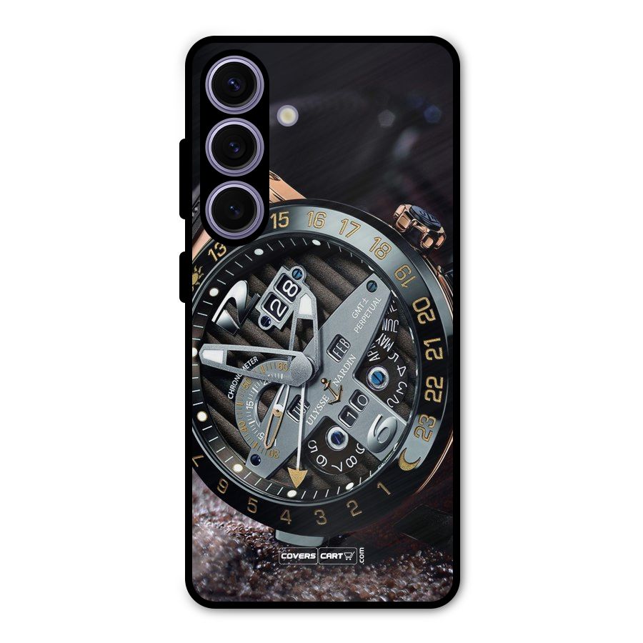 Designer Stylish Watch Metal Back Case for Galaxy S24