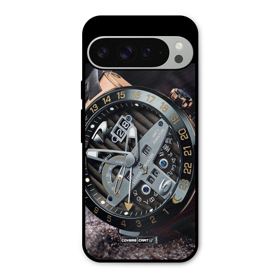 Designer Stylish Watch Metal Back Case for Google Pixel 9 Pro XL