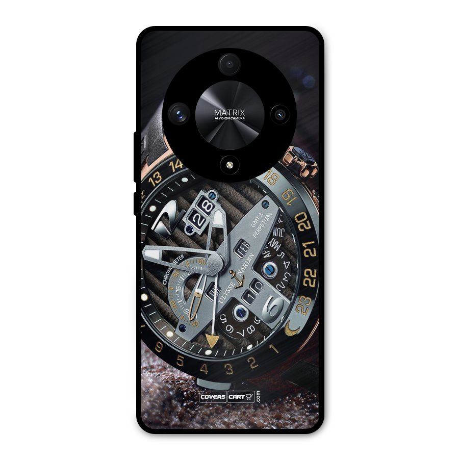 Designer Stylish Watch Metal Back Case for Honor X9b