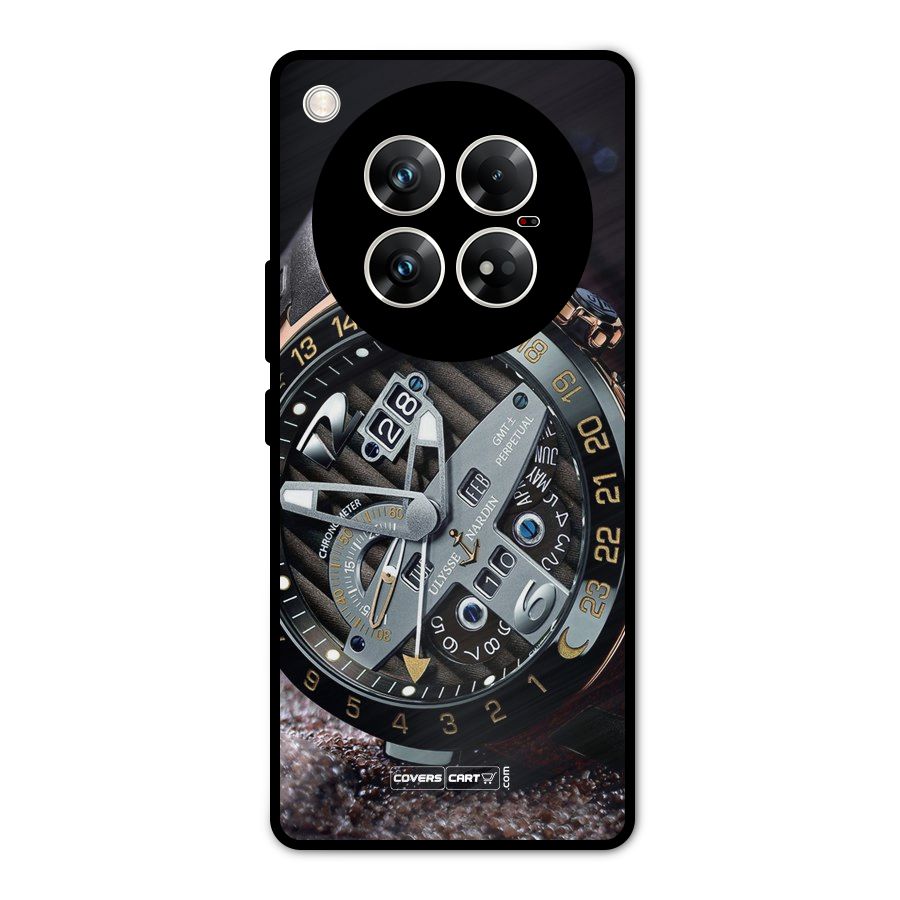 Designer Stylish Watch Metal Back Case for Infinix Zero 40 5G