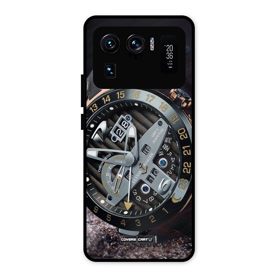 Designer Stylish Watch Metal Back Case for Mi 11 Ultra