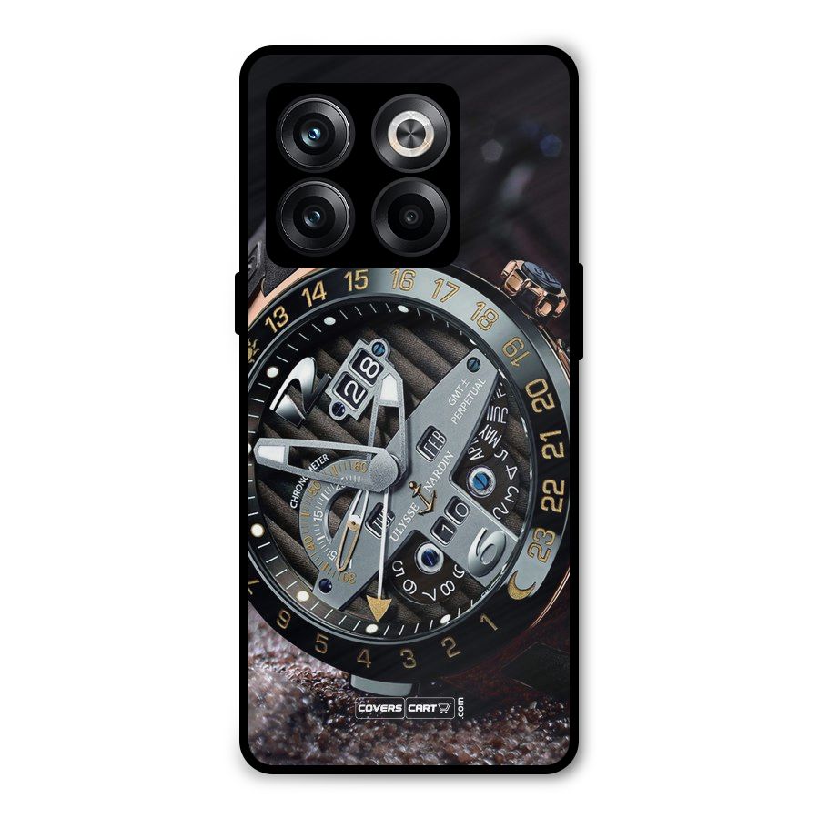 Designer Stylish Watch Metal Back Case for OnePlus 10T